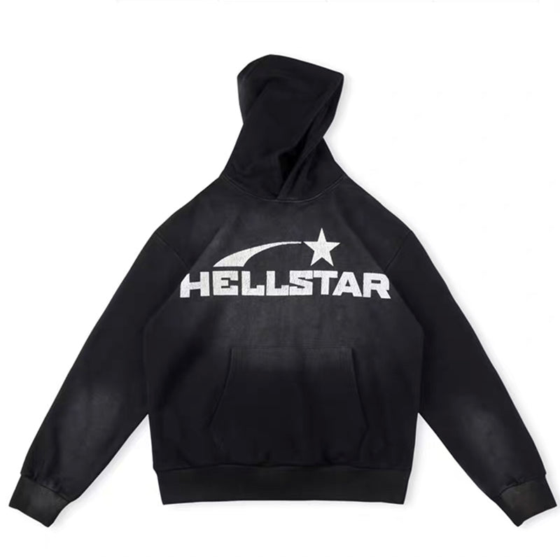 Hellstar Vintage washed Hoodie Black – Tenisshop.la