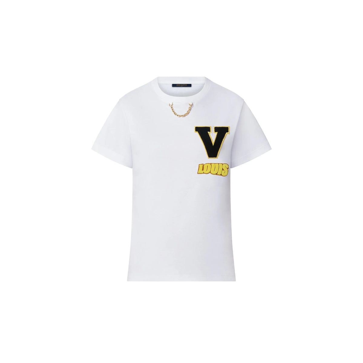 Louis Vuitton Patch Varsity T-Shirt White – Tenisshop.la