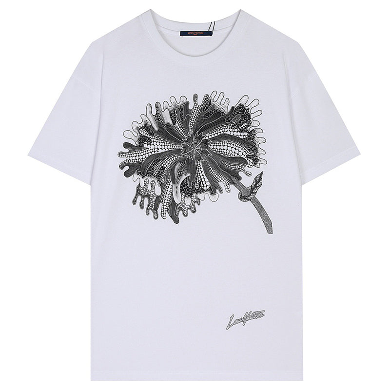 LV x YK Psychedelic Flower Regular T-Shirt 'WHITE' – DESIGNERRESELLS