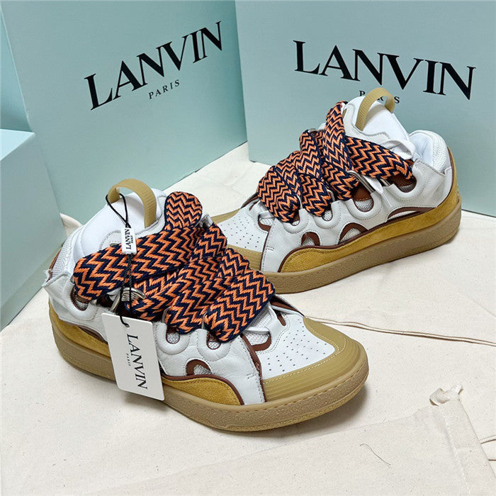 Lanvin Curb Sneaker White Blue