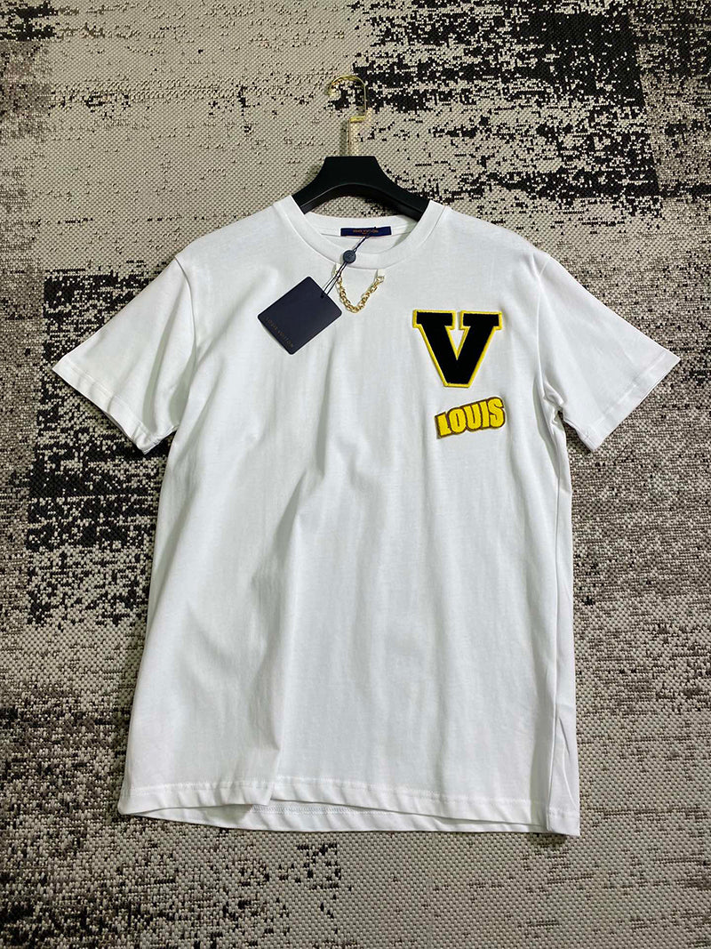Louis Vuitton Patch Varsity T-Shirt White – Tenisshop.la