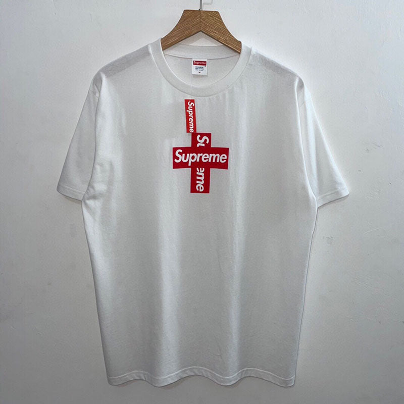 Supreme Cross Box Logo Tee White - FW20 – Tenisshop.la