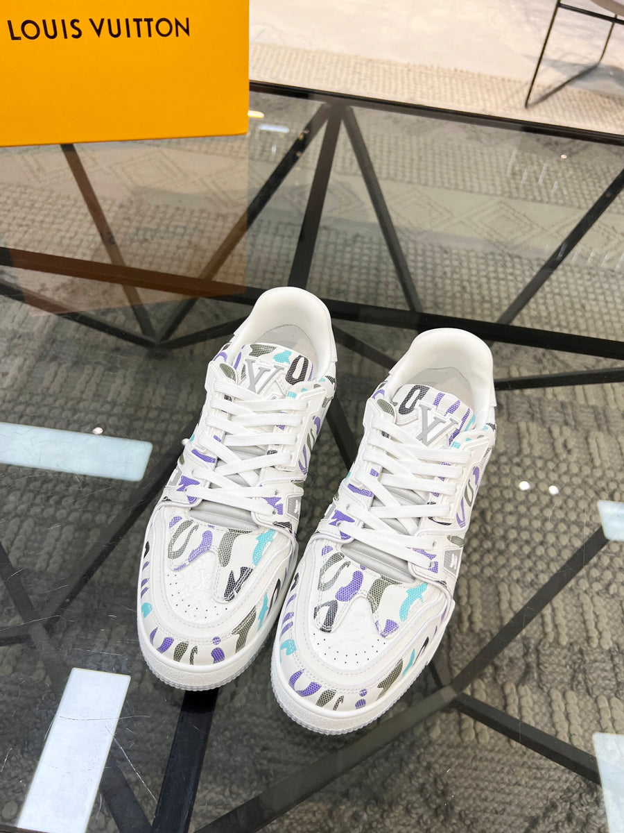 Louis Vuitton x Yayoi Kusama Trainer White Print