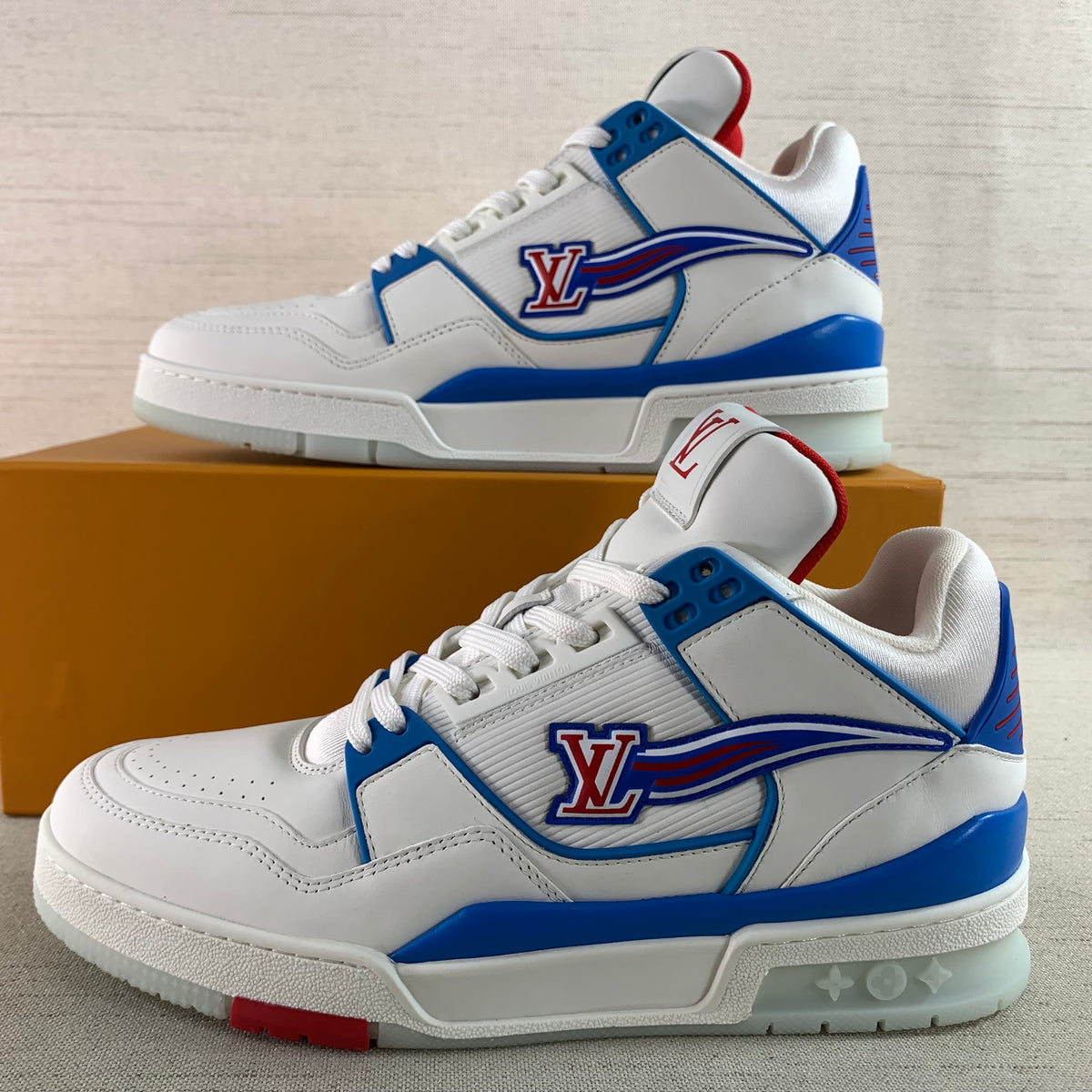 Louis Vuitton Louis Vuitton Trainer Red White Blue FW20