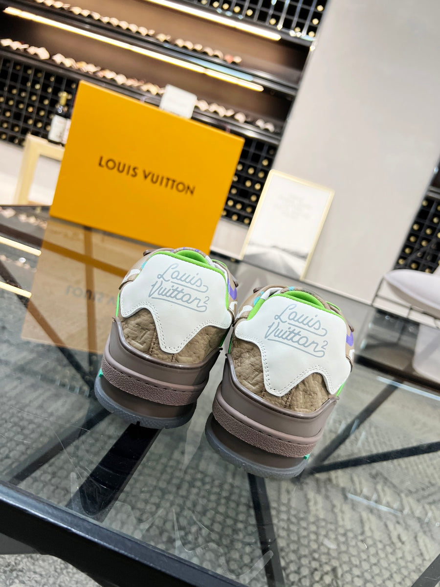 Louis Vuitton x Yayoi Kusama Women's Sneakers Leather White 24cm US7.5