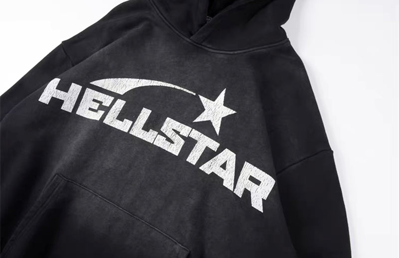 Hellstar Vintage washed Hoodie Black – Tenisshop.la