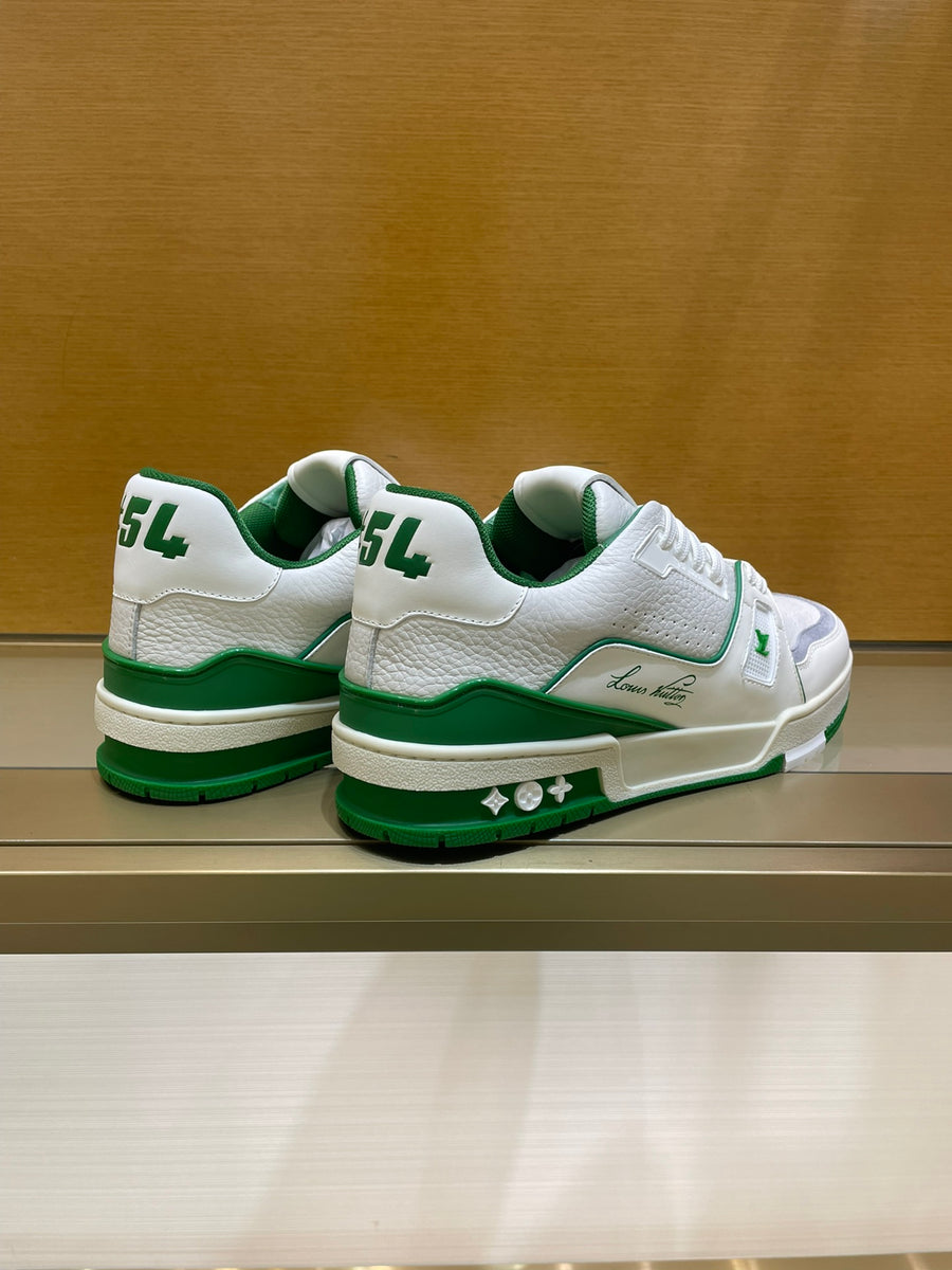 Louis Vuitton LV Trainer Sneaker Low White Green White/Green 1A54HS