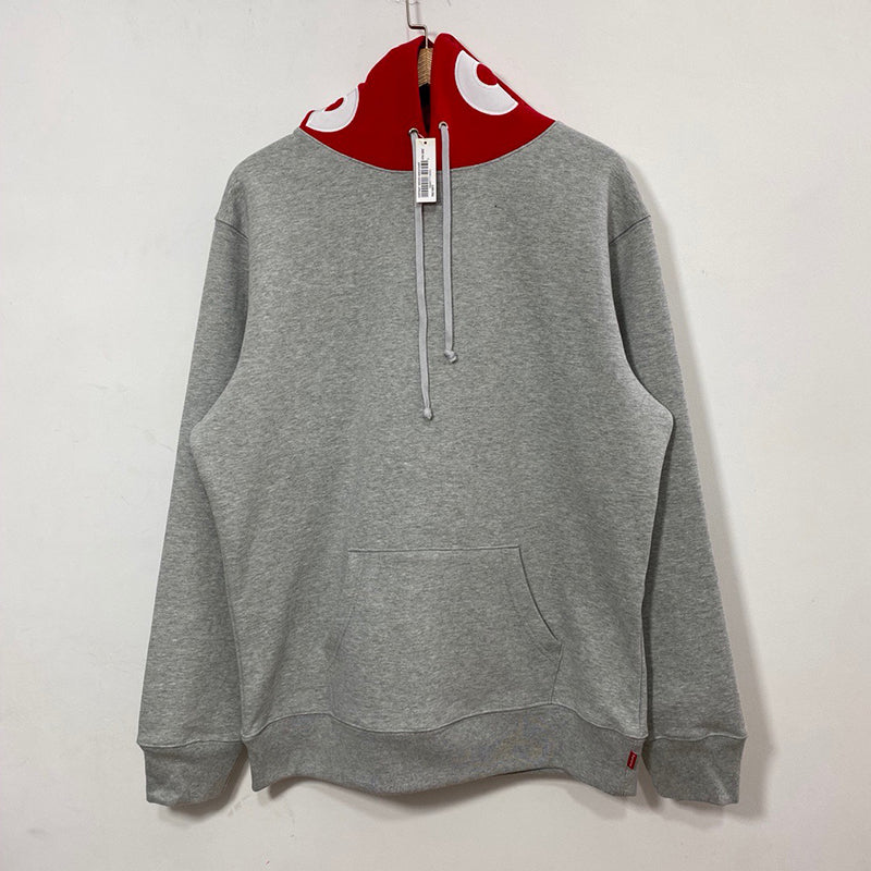 Supreme Contrast Hooded Sweatshirt Heather Grey – Tenisshop.la