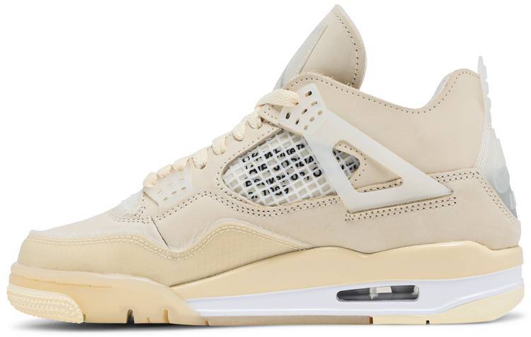 Air jordan 4 off white beige hot sale