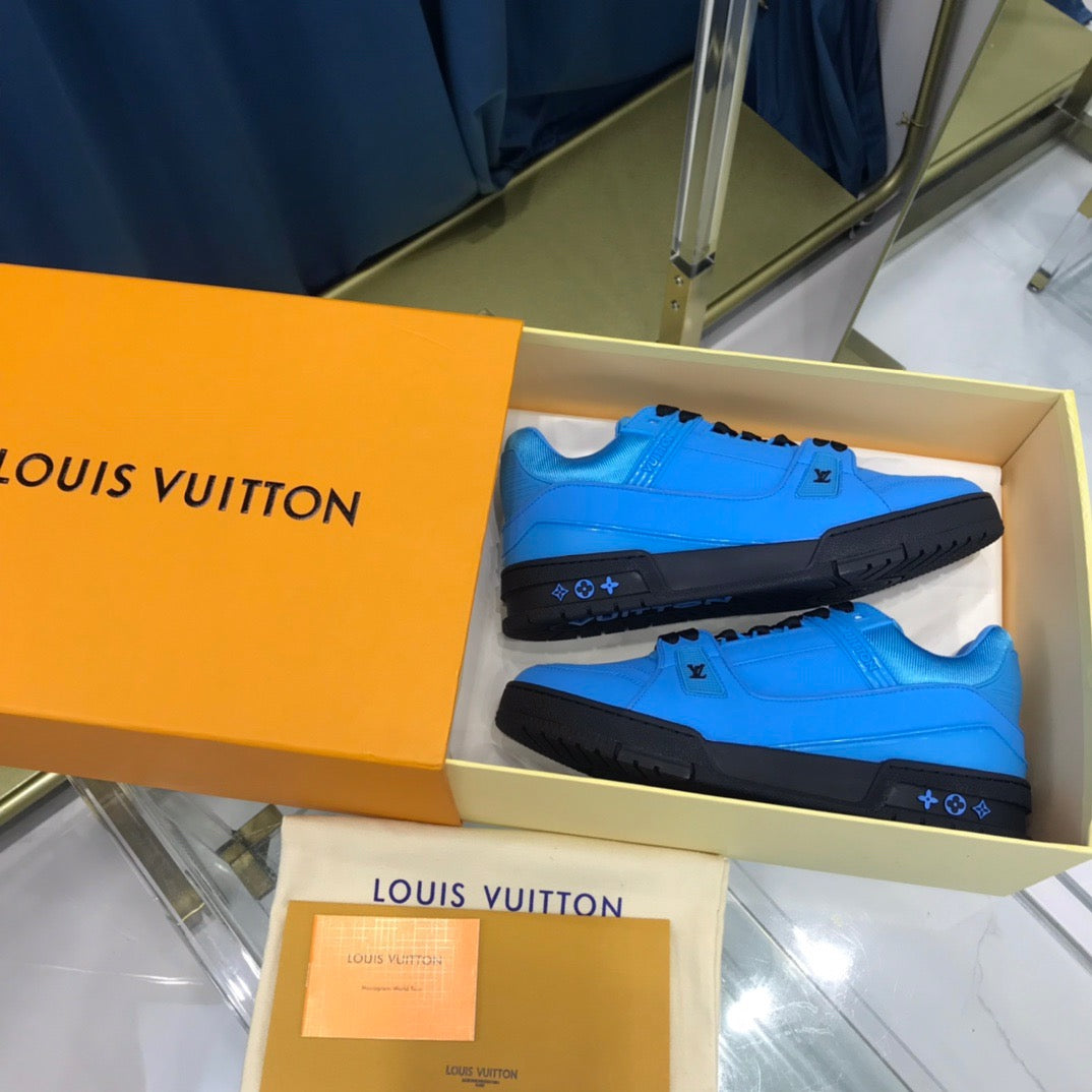 Louis Vuitton LV Trainer Navy Mesh – Tenisshop.la