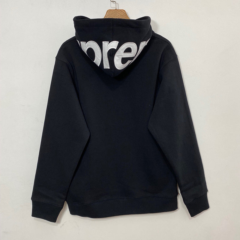 Supreme Contrast Hooded Sweatshirt Black – Tenisshop.la