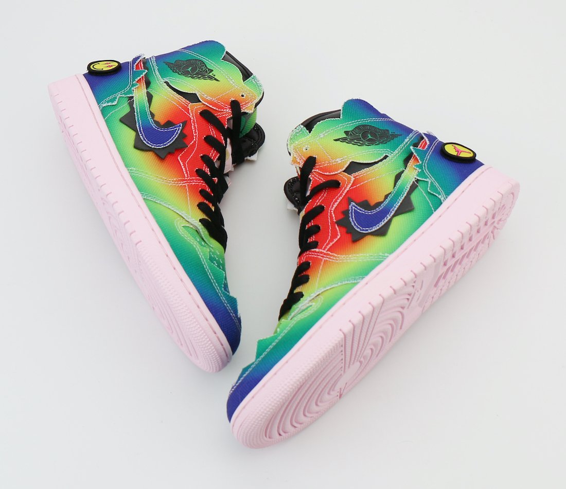 Jordan 1 Retro OG High x J Balvin Tie Dye for Sale, Authenticity  Guaranteed