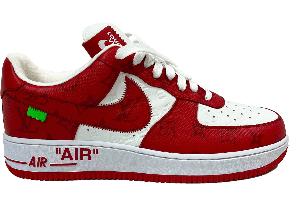Nike Air Force 1 Low Louis Vuitton By Virgil Abloh Red