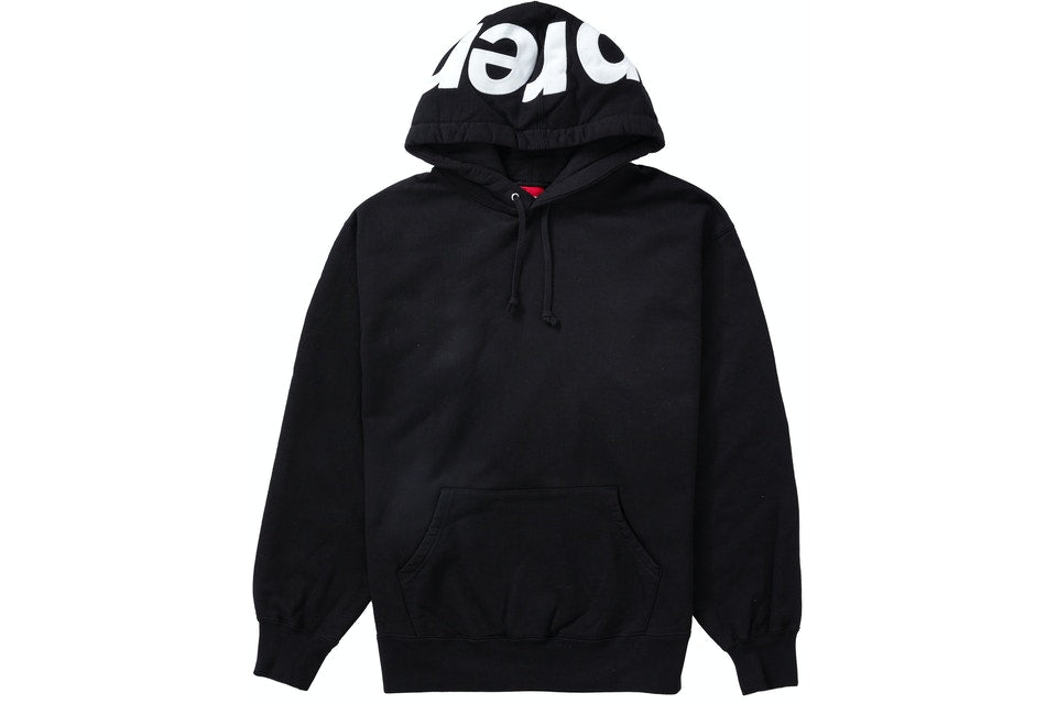 SUP 21FW CONTRAST HOODED SWEATSHIRT - Black – Tenisshop.la