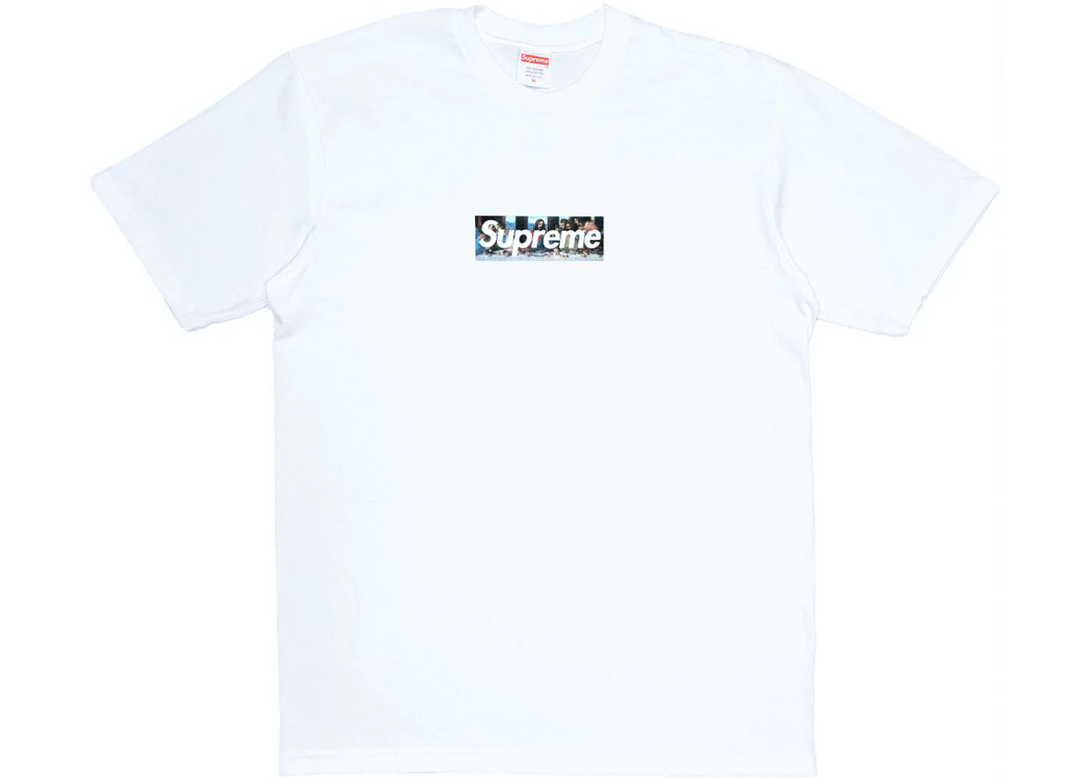 LOUIS VUITTON SUPREME Supreme box logo tops Short sleeve T-shirt cotton  White