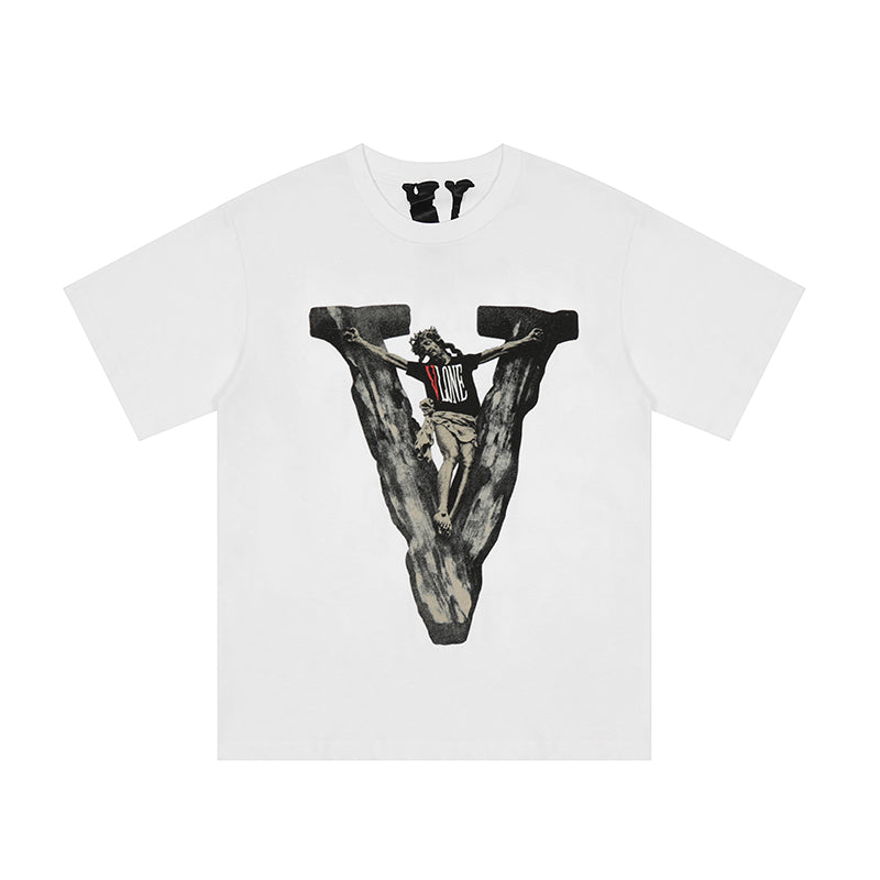 Vlone x Saint Michael Christ T-Shirt White