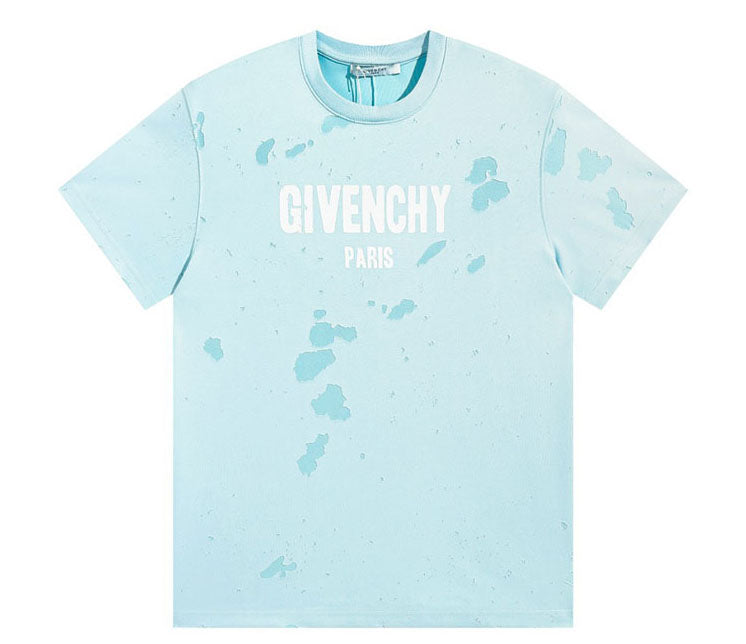 Givenchy distressed t shirt clearance blue