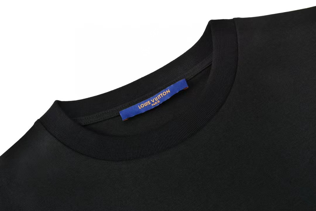 Louis Vuitton Fade Printed Long Sleeve Tee Shirt Black