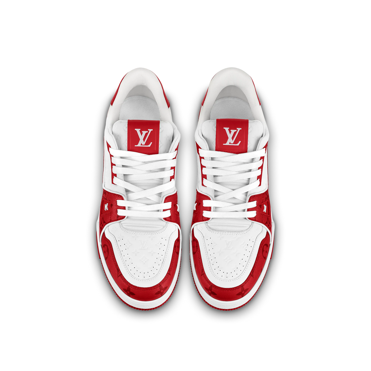 Louis Vuitton LV Trainer#54 Signature Red White Reps - Crew Kick