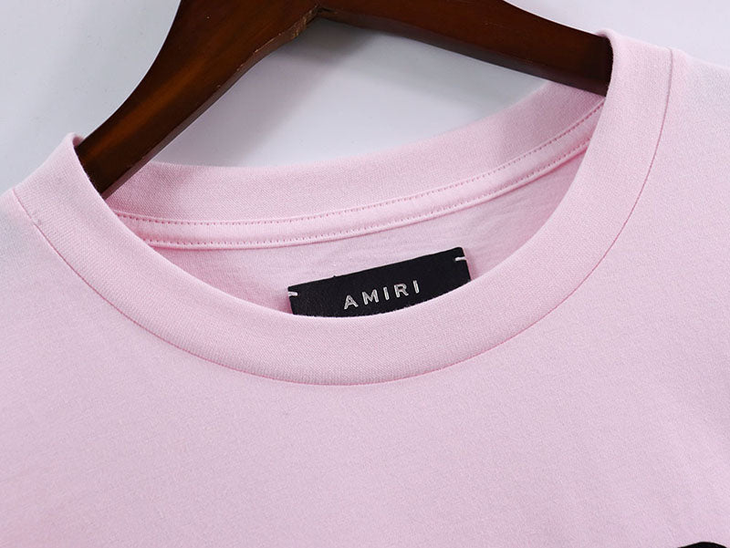 Amiri Men's Logo-Flocked Felt-trimmed Cotton-jersey T