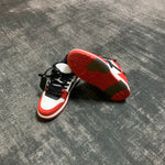 Off-White Out of Office Low 'Red White Black' Leather Zip Tie