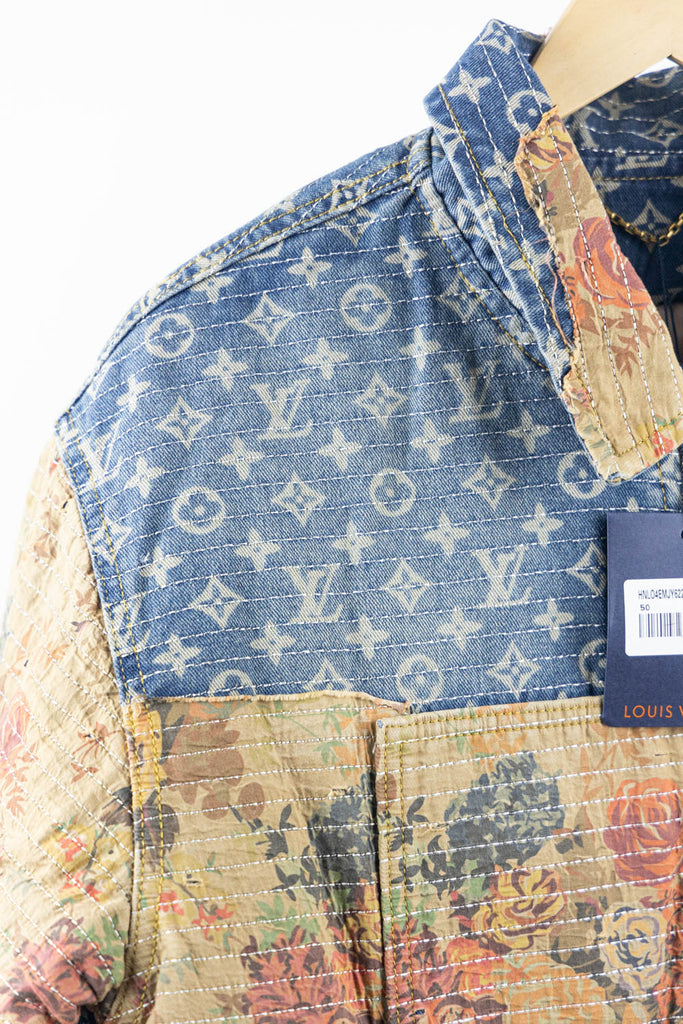 Louis Vuitton 2022 Destroyed Workwear Denim Denim Jacket w/ Tags