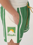 RHUDE colourblock track shorts Green