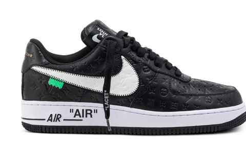 Louis Vuitton and Nike Air Force 1 Friends and Family Black