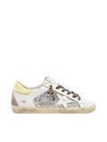 Golden Goose Super-Star LTD leather and glitter with colorful heel tab