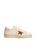 Golden Goose Hi-Star LTD brown suede star and pink suede heel tab