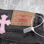 Chrome Hearts London Levi's Cross Patch Jeans