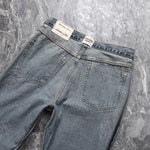 Chrome Hearts x Gallery Dept. Pink Cross Flare Patch Denim Jeans