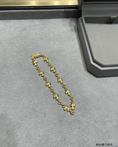 Chrome Hearts - Tine-e 13 Link Gold Bracelet
