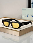 OFF WHITE OERI115 Sunglasses Greeley Black/Yellow