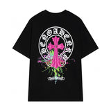 Chrome Hearts - Logo Cross Splash Color T-Shirt Black