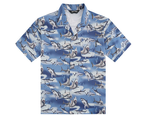 Palm Angels Sharks Bowling Shirt