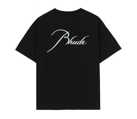 Rhude Cotton logo Tee Black