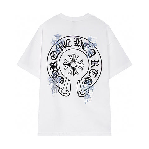 Chrome Hearts - Logo Cross Diamond T-Shirt White