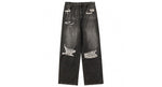 Balenciaga Destroyed Super Large Exhaust jeans