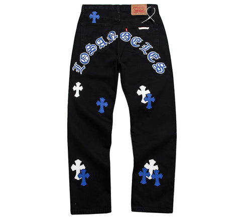 Chrome Hearts Los Angeles Exclusive Levi's Cross Patch Jeans