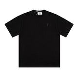 Ami Paris Ami de Coeur Organic Cotton T-Shirt Black
