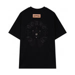 Chrome Hearts - Horseshoe Logo + Fleur de Lis Pin T-Shirt Black