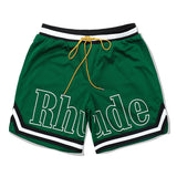 Rhude Court Logo Short Green