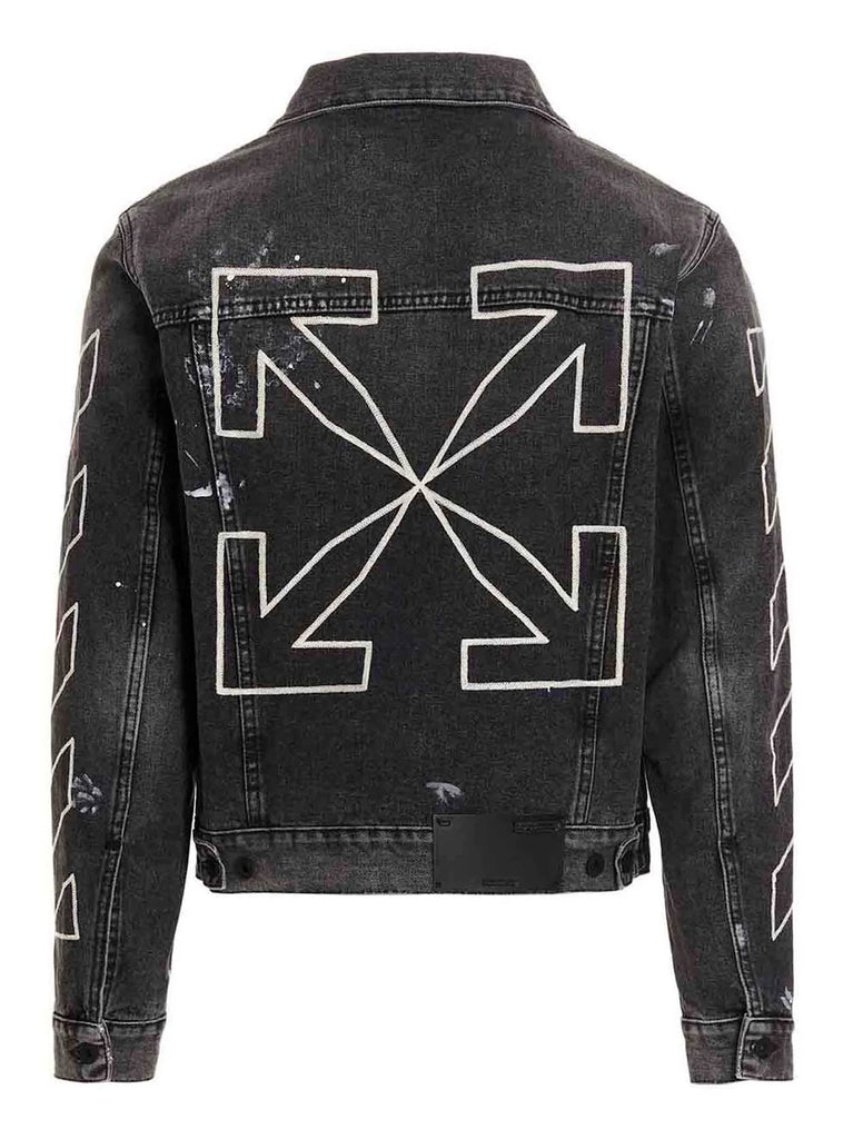 Black Printed Denim Jacket | Donghyuk - iKON - Fashion Chingu