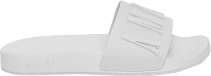 Amiri Logo Pool Slide 'White'