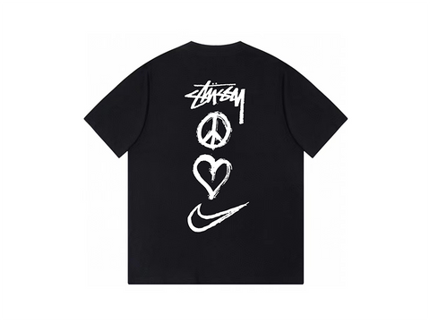 Nike x Stussy Peace, Love, Swoosh T-shirt Black