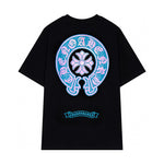 Chrome Hearts - Horseshoe Blue T-Shirt Black