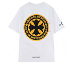 Chrome Hearts - Plus Cross Shield Logo Yellow T Shirt White