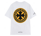 Chrome Hearts - Plus Cross Shield Logo Yellow T Shirt White