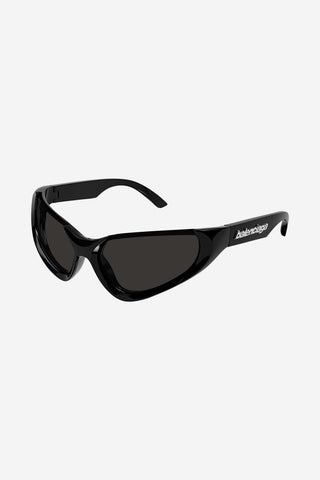 Balenciaga Xpander BB0202s-001 wrap around black sunglasses